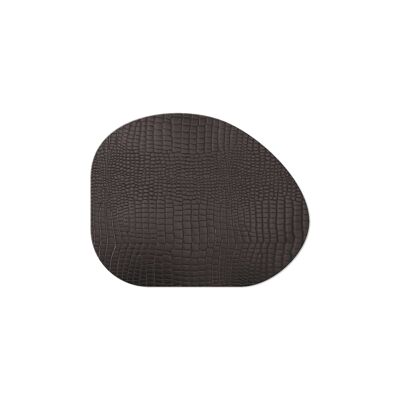 TOVAGLIETTE TAPPETINI D'ARREDO 30x37,7 cm GOCCIA pezzo singolo FASHION KROKO - NERO