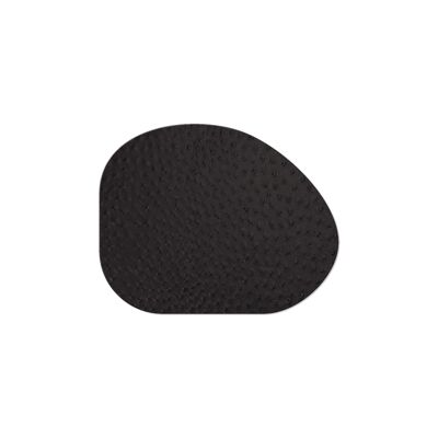 TOVAGLIETTE TAPPETINI D'ARREDO 30x37,7 cm GOCCIA pezzo singolo FASHION STRUZZO - NERO