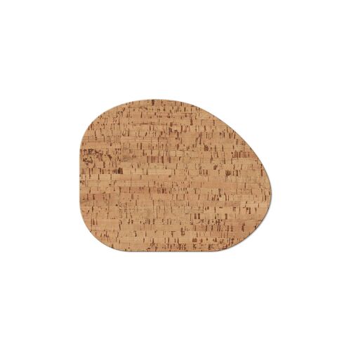 TOVAGLIETTE TAPPETINI D'ARREDO 30x37,7 cm GOCCIA pezzo singolo  NATURALE sp. 1.4 - SUGHERO NATURALE