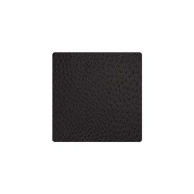 TOVAGLIETTE TAPPETINI D'ARREDO 32x32 cm pezzo singolo FASHION  STRUZZO - NERO