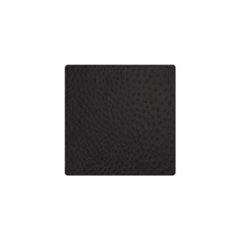 TOVAGLIETTE TAPPETINI D'ARREDO 32x32 cm pezzo singolo FASHION STRUZZO - NERO