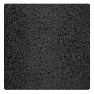 TOVAGLIETTE TAPPETINI D'ARREDO 45x45 cm pezzo singolo FASHION STRUZZO - NERO