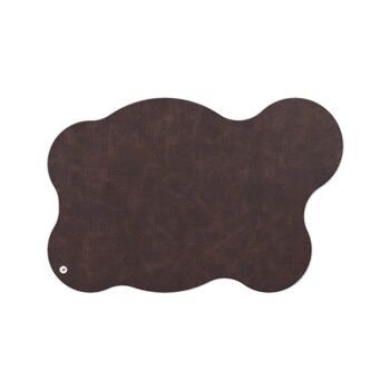 TOVAGLIETTE TAPPETINI D'ARREDO 53x35 cm BLOB pezzo singolo JUTA - MARRONE