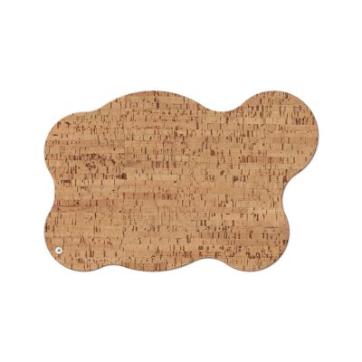 TOVAGLIETTE TAPPETINI D'ARREDO 53x35 cm BLOB pezzo singolo  NATURALE sp. 1.4 - SUGHERO NATURALE