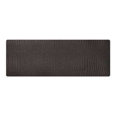 TOVAGLIETTE TAPPETINI D'ARREDO 62x22 cm pezzo singolo FASHION KROKO - NERO