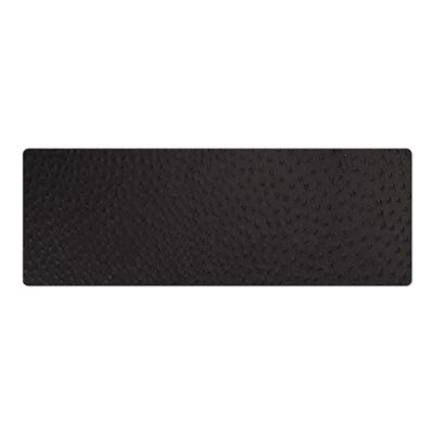 TOVAGLIETTE TAPPETINI D'ARREDO 62x22 cm pezzo singolo FASHION STRUZZO - NERO