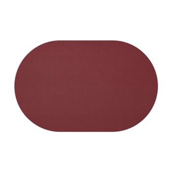 TOVAGLIETTE TAPPETINI D'ARREDO OVALI 30x47 cm pezzo singolo CHEF - BORDEAUX