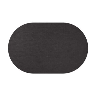 TOVAGLIETTE TAPPETINI D'ARREDO OVALI 30x47 cm pezzo singolo CHEF  - NERO