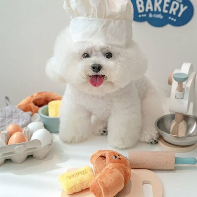 Brioche - Jeu Caché Croquettes et Snacks, Jouet Sonore Interactif pour Chien