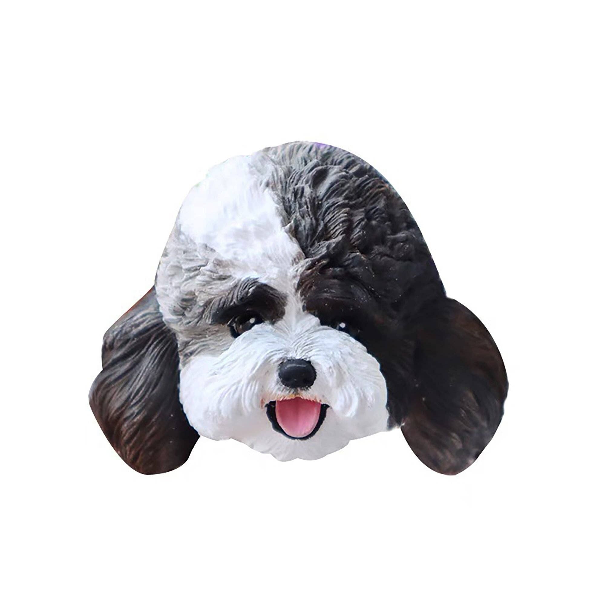 Chien Caniche - Diffuseur Personnalisé Fait Main pour Voiture - Caniche Blanc