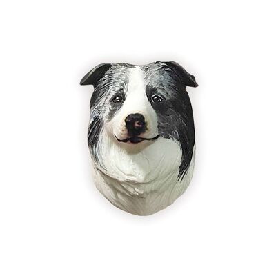 Border Collie Dog - Difusor de coche personalizado hecho a mano - Blanco y negro