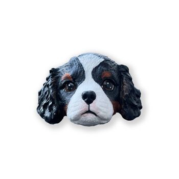 Cane Cavalier King - Diffuseur de parfum automatique fait main - Chiot noir et feu 3