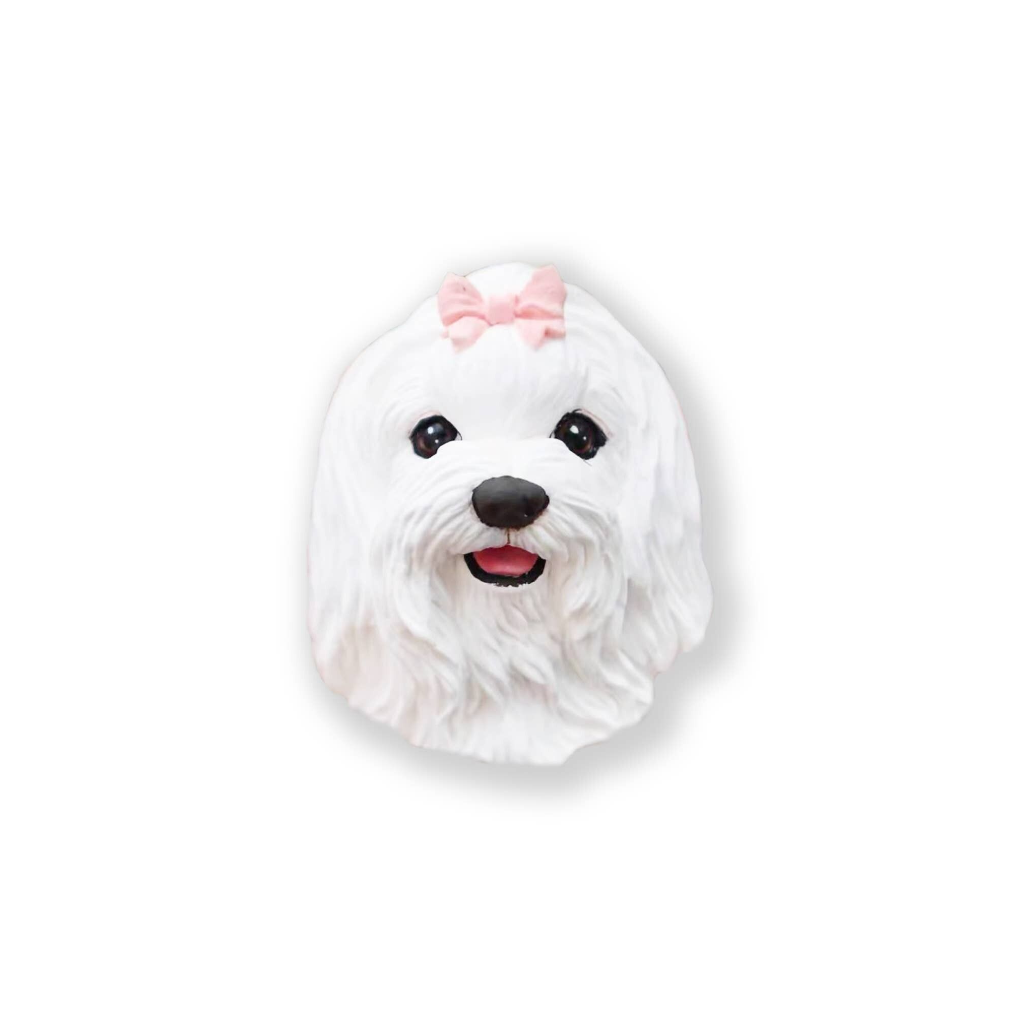 Cane Maltese - Handmade Personalizzato Diffusore Auto (Cop - Pelo Corto