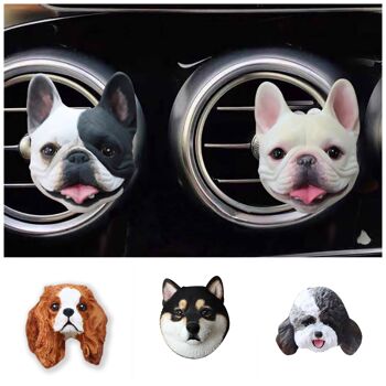 Chien de petite race - Diffuseur de voiture personnalisé fait à la main - Bouledogue français 1