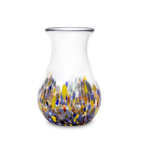 Vase Konfetti, Blumenvase mundgeblasen