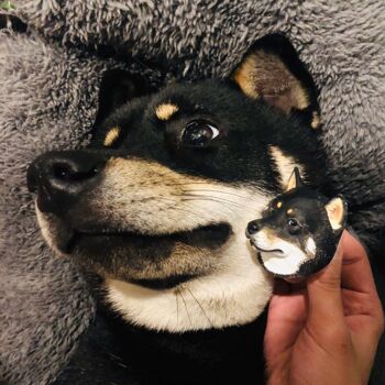 Chien Shiba Inu - Parfum de diffuseur automatique fait à la main - Tan noir 4