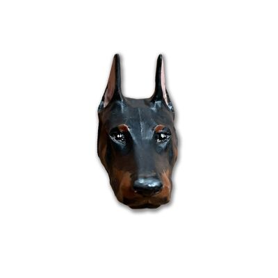 Dobermann-Hund - handgefertigter individueller Auto-Diffusor - dreifarbig