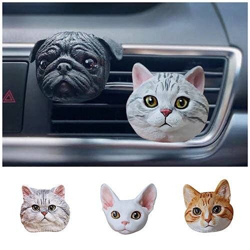 Buy wholesale Handmade Cat Air Freshener Personalized Car Diffuser -  Foreign White