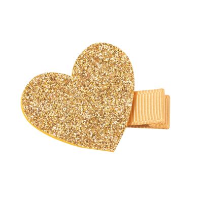 Anti-Rutsch-Haarspange mit goldenem Herz