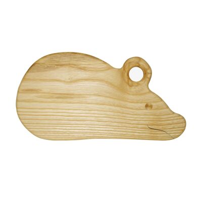 Wooden breakfast board with mouse animal motif