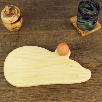 Planche à petit-déjeuner en bois avec motif animal souris 2