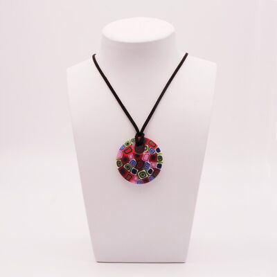 Certified Murano glass necklace Ø 45 mm