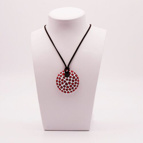 Collier en verre de Murano certifié Ø 45 mm