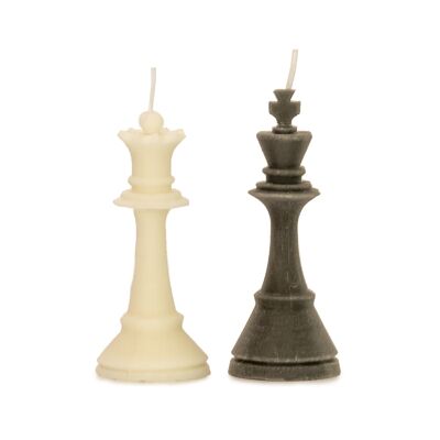Bougie en forme d'échecs