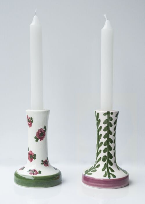 Fitz Candleholder Set (Flowers)