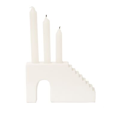 Scala Candle Stick (Blanco)