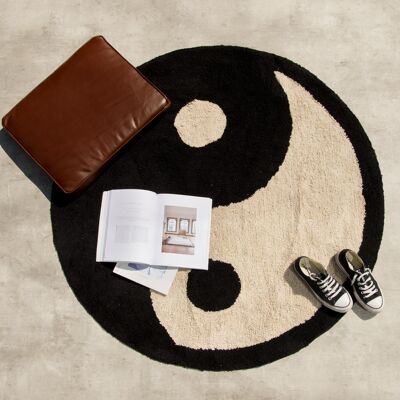 Yin Yang Cotton Rug 140