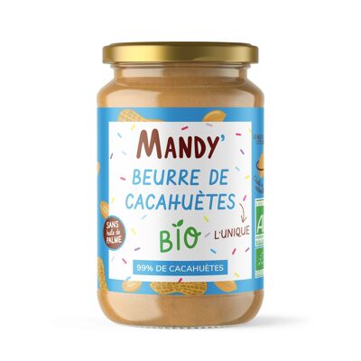MANDY' - BEURRE DE CACAHUÈTE BIO SANS MORCEAUX