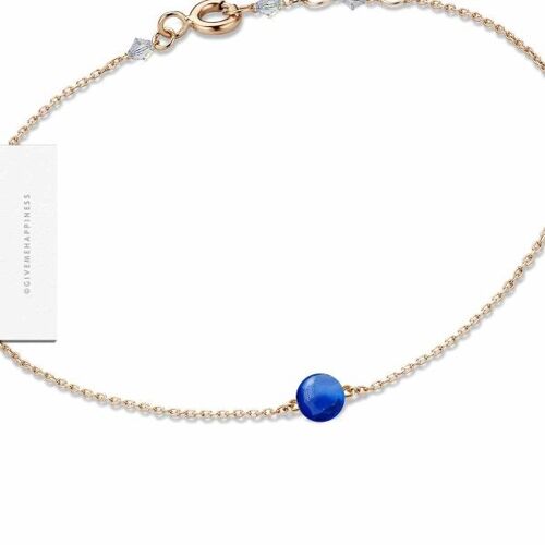 Bracelet Fermoir – Agate Bleue