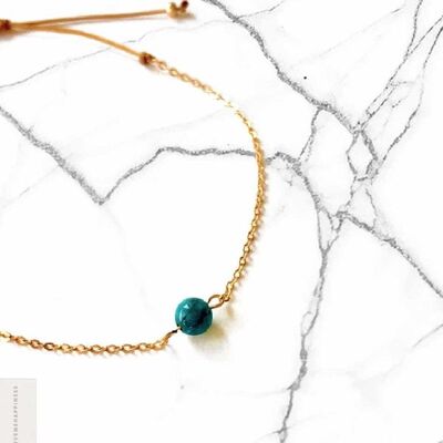 Bracelet Fermoir – Apatite Bleue