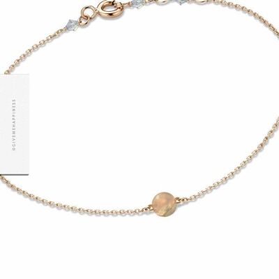 Clasp Bracelet – Golden Aqua Aura