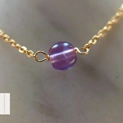 Bracciale con chiusura – Fluorite viola