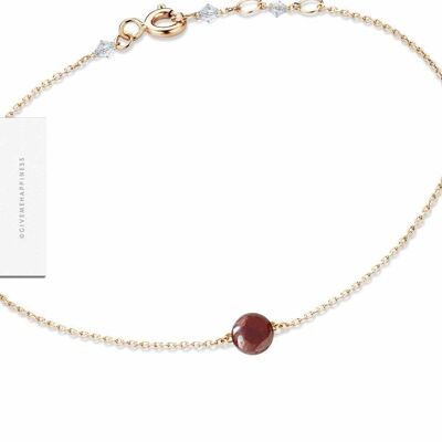 Clasp Bracelet – Garnet