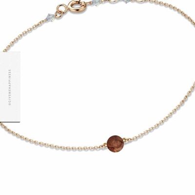 Pulsera con cierre – Hessonita