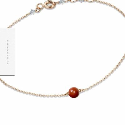 Bracelet Fermoir – Jaspe Rouge