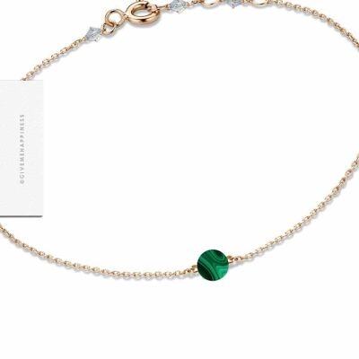 Bracciale con chiusura – Malachite