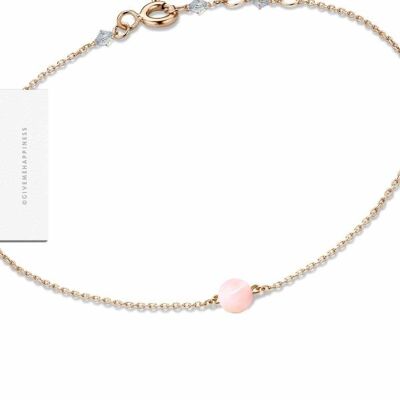 Bracelet Fermoir – Opale Rose
