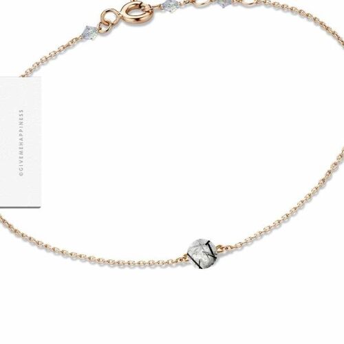 Bracelet Fermoir – Quartz Tourmaliné