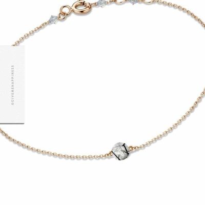 Bracelet Fermoir – Quartz Tourmaliné