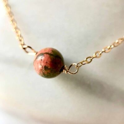 Bracciale con chiusura – Unakite