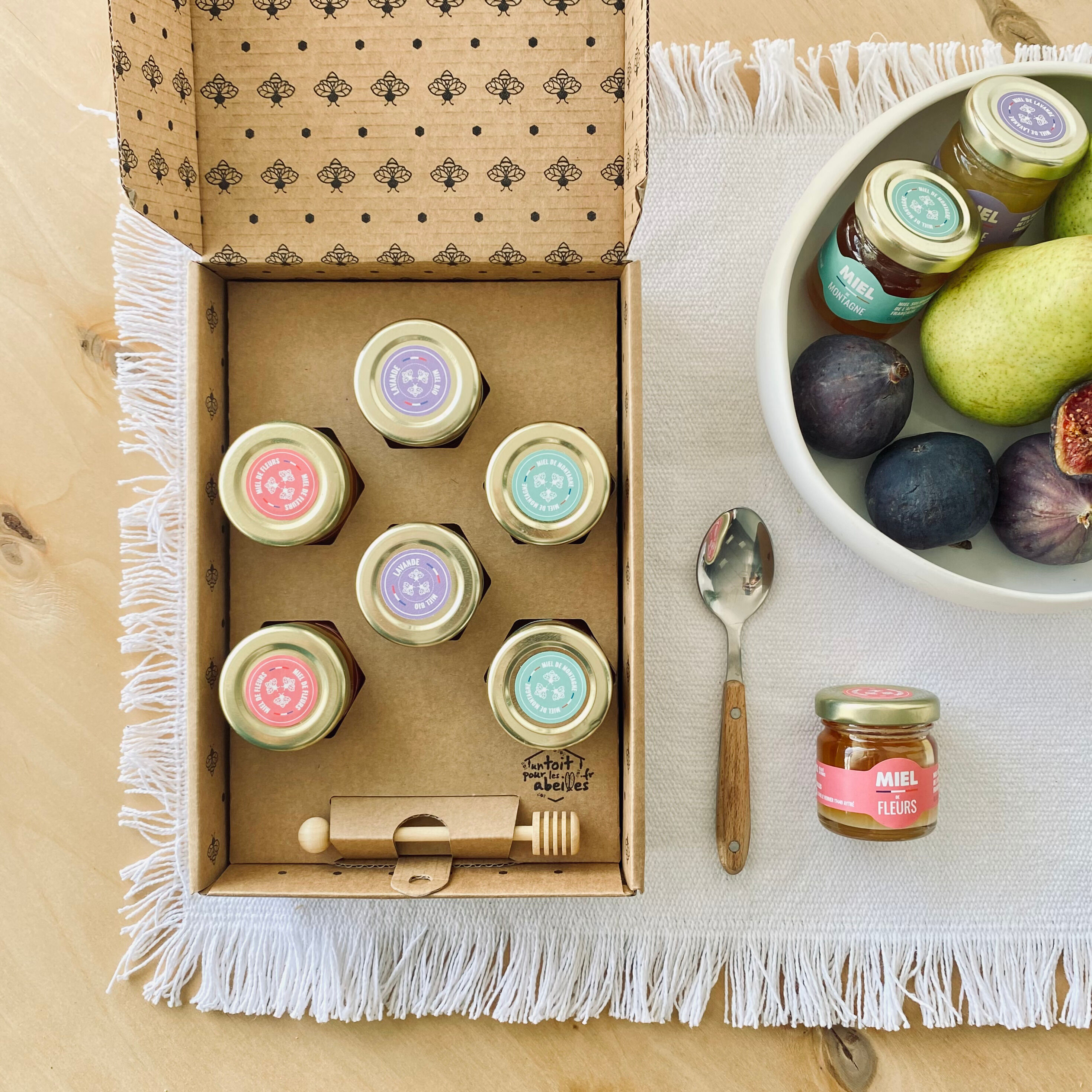 ORGANIC HONEY BOX THE PALETTE OF FLAVORS 6 POTS