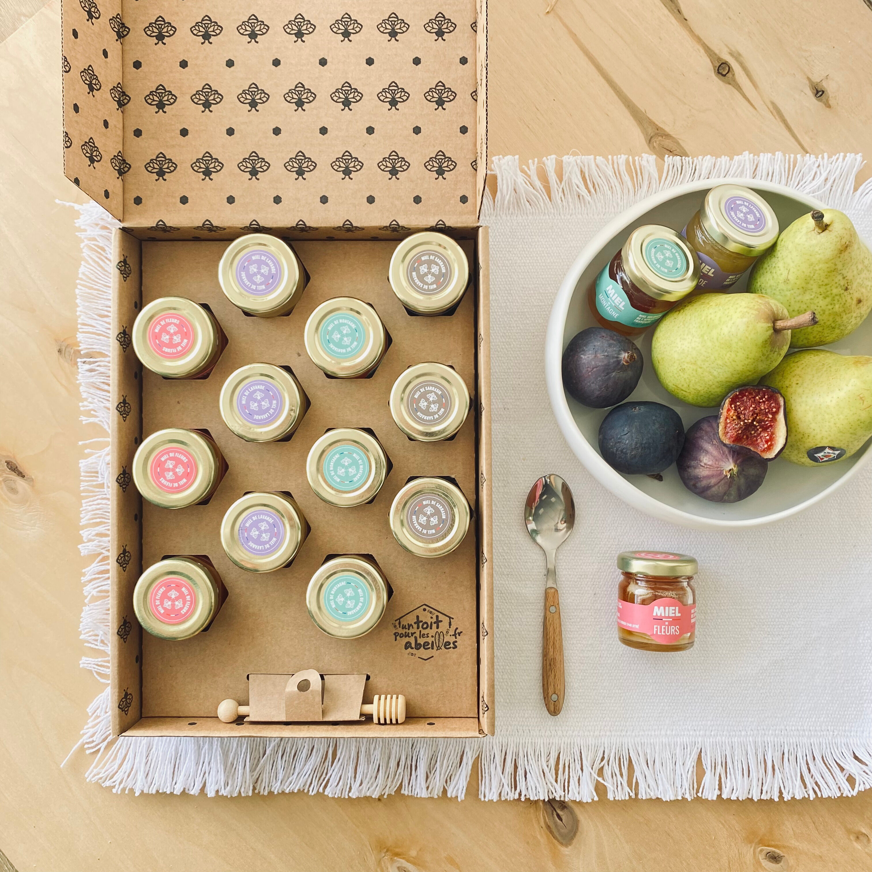 ORGANIC HONEY BOX THE PALETTE OF FLAVORS 12 POTS