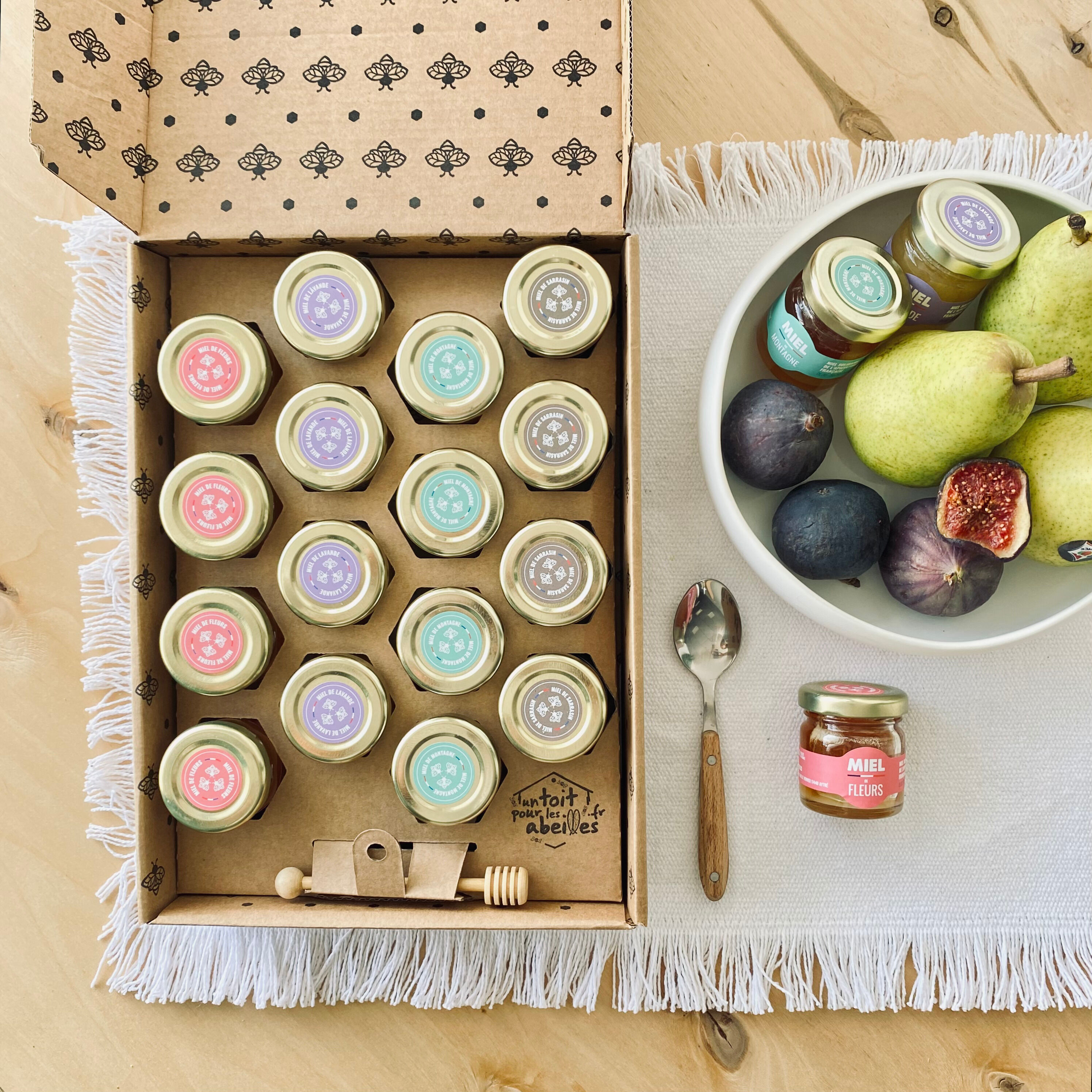 ORGANIC HONEY BOX THE PALETTE OF FLAVORS 16 POTS