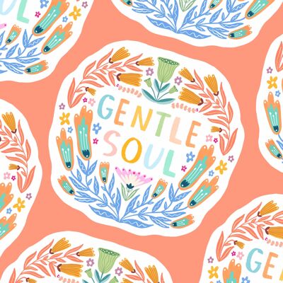 Gentle Soul Waterproof Sticker