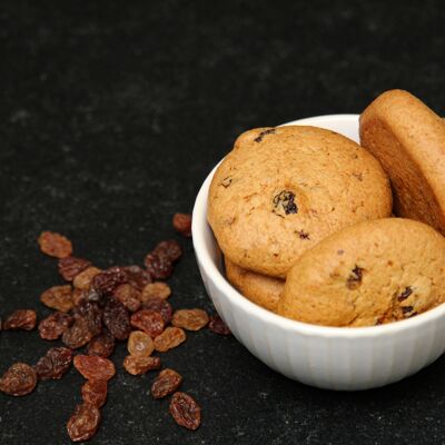 Organic Vegan Biscuit Bulk 3kg - Pure Einkorn & Raisins
