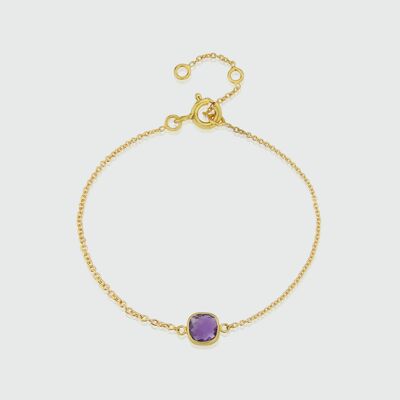 Brooklyn Amethyst & Gold Vermeil Bracelet